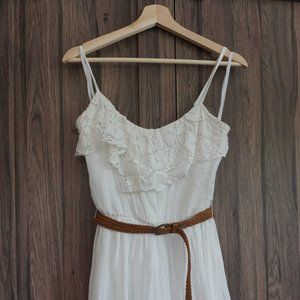 IZ BYER White lacey dress